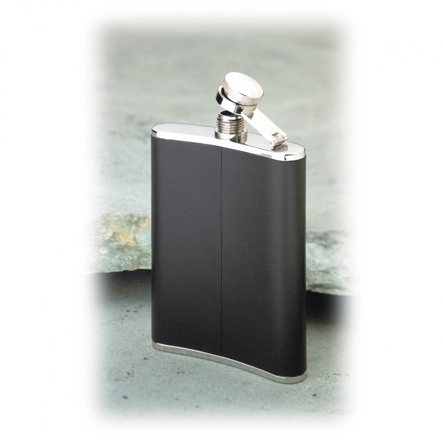 Basic Nature - Flachmann Eckig Leder - Water Bottle 2 Basic Nature - Flachmann Eckig Leder - Water Bottle - Image 2