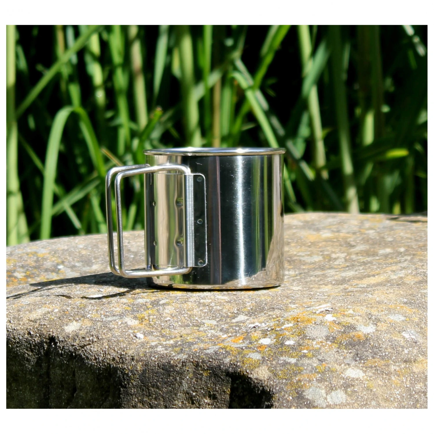 Basic Nature - Stainless Steel Cup With Foldable Handle 4 Basic Nature - Stainless Steel Cup With Foldable Handle - Image 4