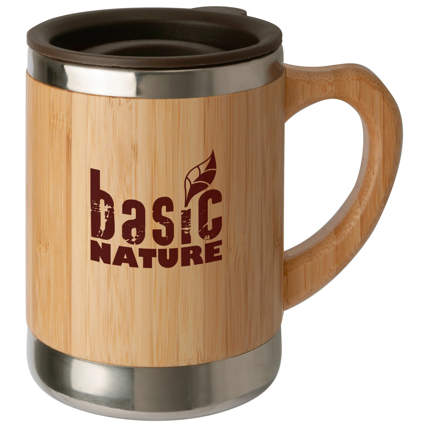 Basic Nature - Stainless Steel Mug - "Bamboo" - Cup 1 Basic Nature - Stainless Steel Mug - "Bamboo" - Cup