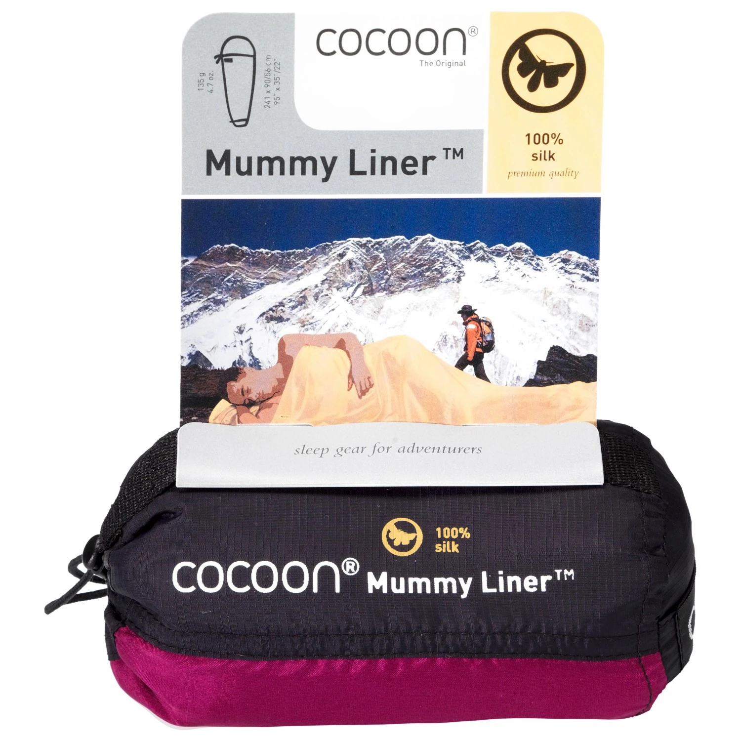 Cocoon - MummyLiner Silk Economy Line - Travel Sleeping Bag 2 Cocoon - MummyLiner Silk Economy Line - Travel Sleeping Bag - Image 2