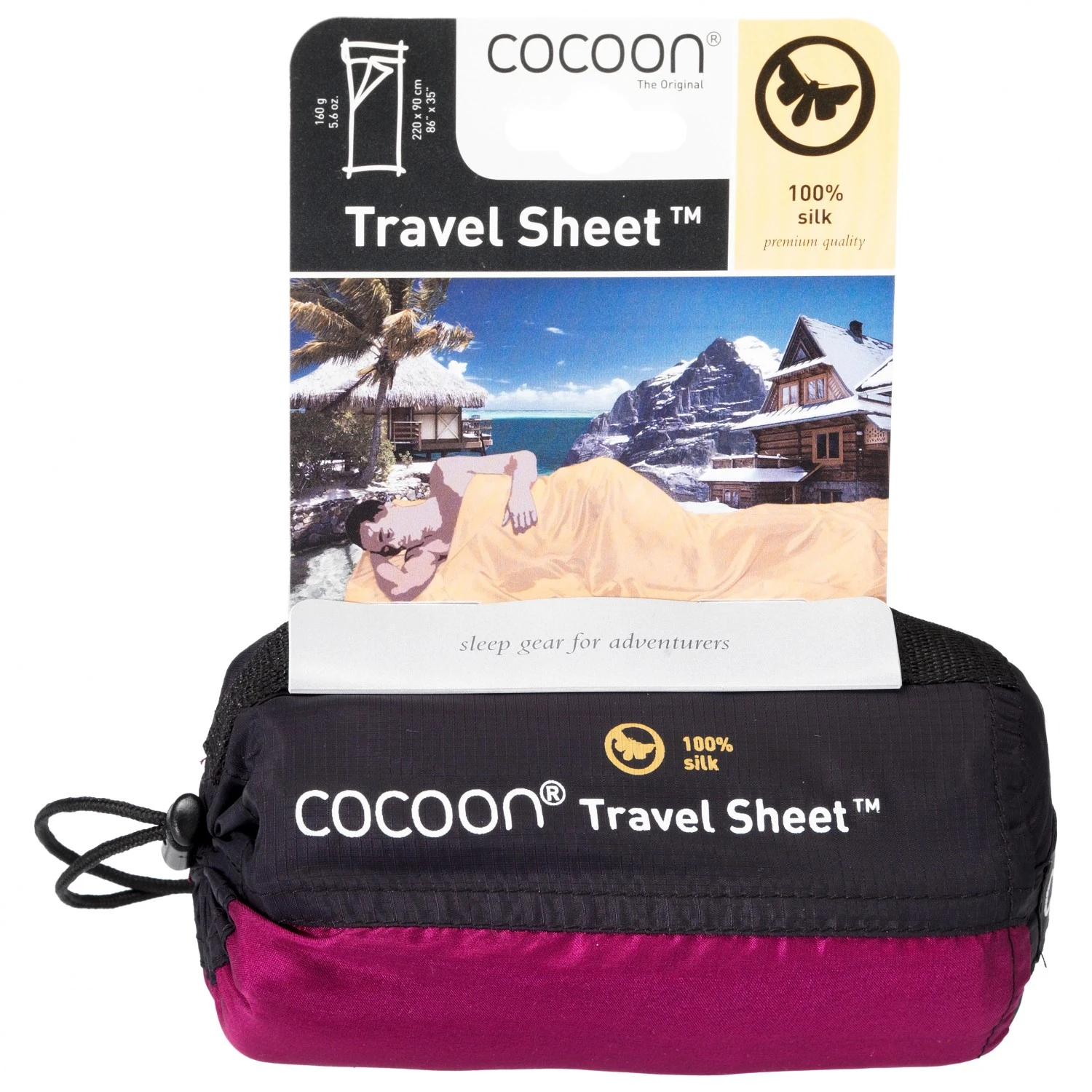 Cocoon - TravelSheet Silk - Travel Sleeping Bag 2 Cocoon - TravelSheet Silk - Travel Sleeping Bag - Image 2