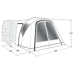 Outwell - Lakecrest - Motorhome Awning -Primus Store outwell lakecrest motorhome awning detail 4