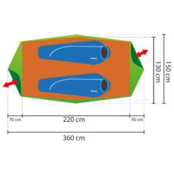 Rejka - Femund - 2-person Tent -Primus Store rejka femund 2 person tent detail 3