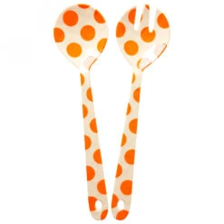 Rice - Melamine Salad Spoon And Fork - Cutlery Set