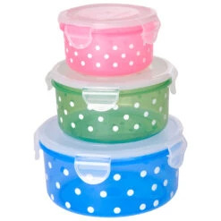 Rice - Plastic Round Food Boxes - Food Storage