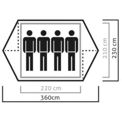 Salewa - Denali IV Tent - 4-person Tent -Primus Store salewa denali iv tent 4 person tent detail 3
