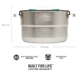 Stanley - Adventure Base Camp Cook Set - Pot -Primus Store stanley adventure base camp cook set pot detail 4