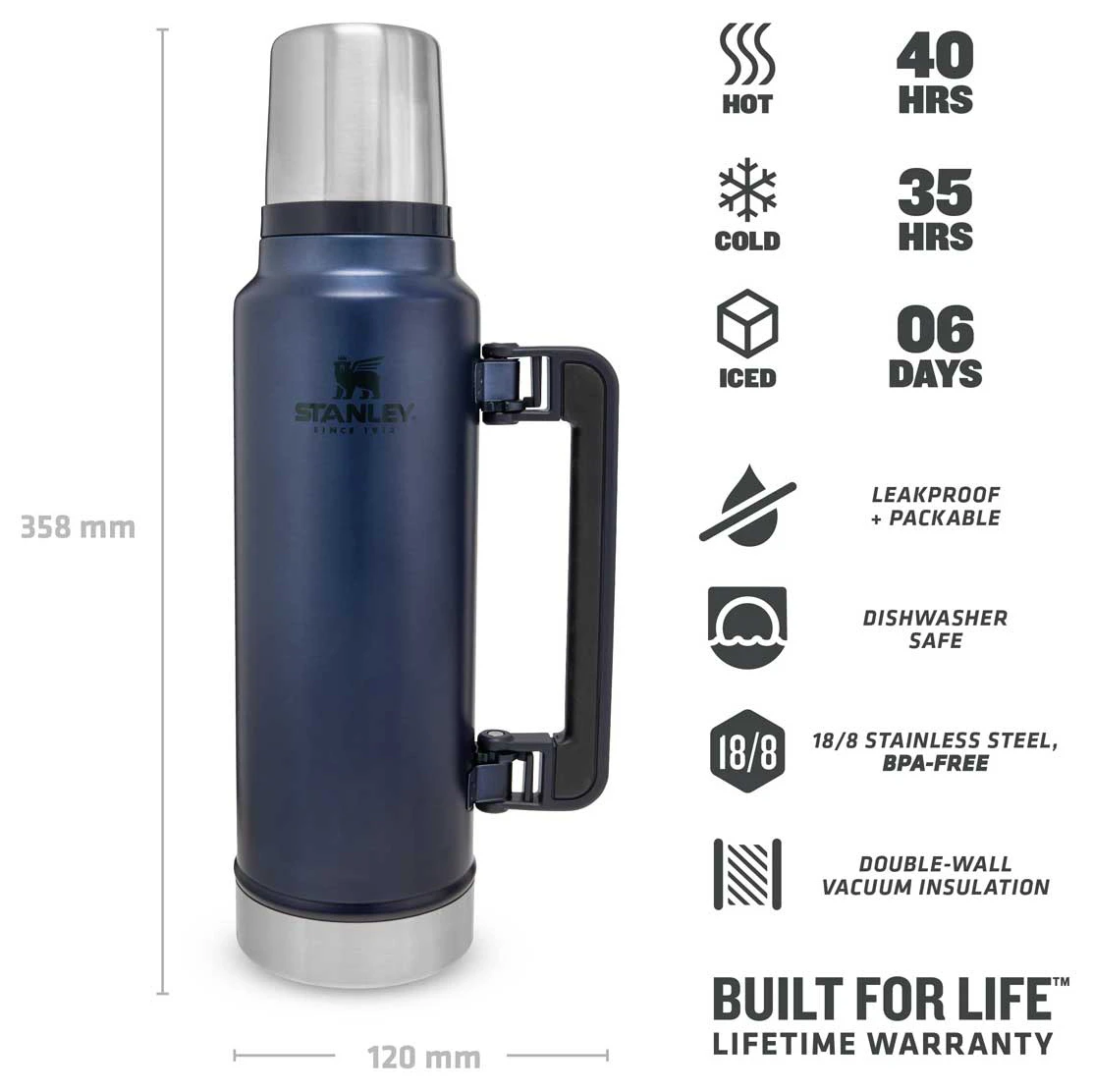 Stanley - Classic Vakuum-Flasche 1,4 L - Insulated Bottle 4 Stanley - Classic Vakuum-Flasche 1,4 L - Insulated Bottle - Image 4