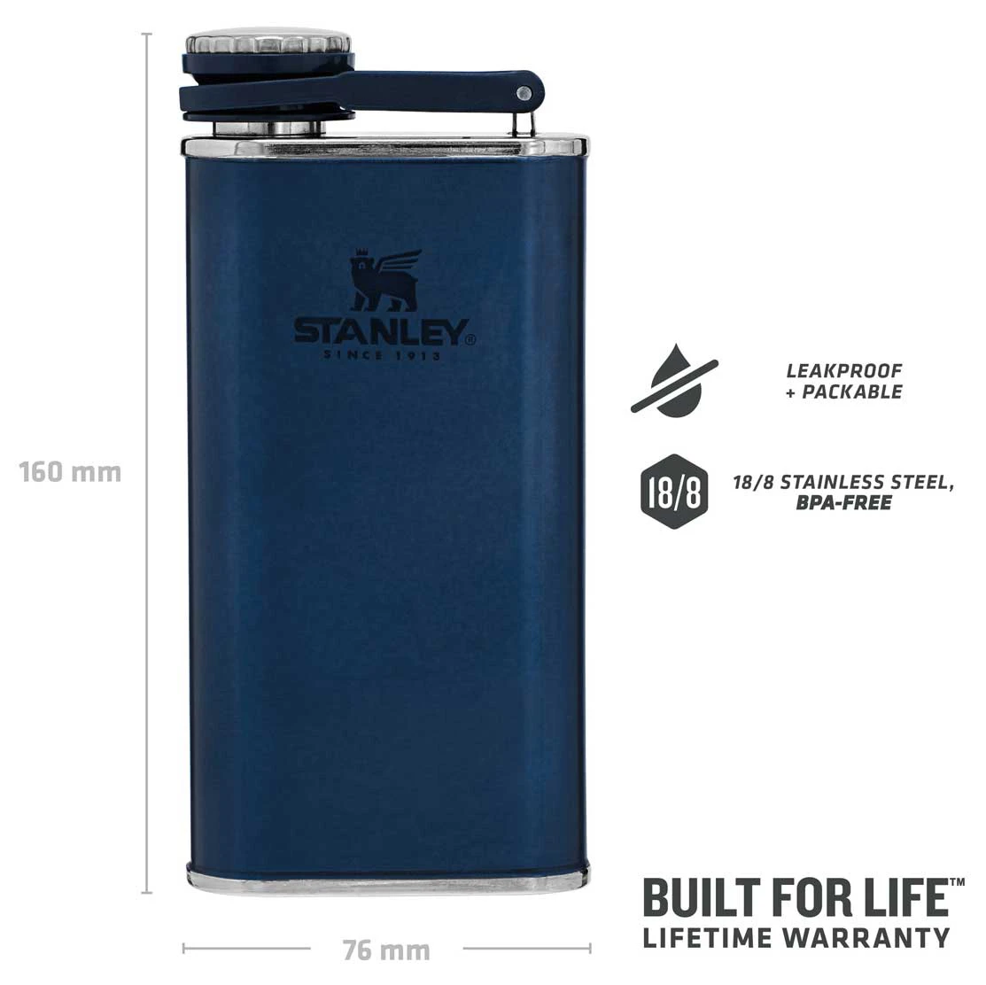 Stanley - Classic Wide Mouth Flask - Water Bottle 4 Stanley - Classic Wide Mouth Flask - Water Bottle - Image 4