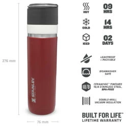 Stanley - Go Ceramivac 0,7 L - Insulated Bottle 9 Stanley - Go Ceramivac 0,7 L - Insulated Bottle -Primus Store stanley go ceramivac 07 l insulated bottle detail 4