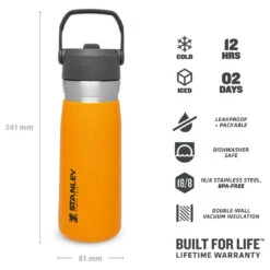 Stanley - Iceflow Flip Straw Water Bottle - Insulated Bottle -Primus Store stanley iceflow flip straw water bottle insulated bottle detail 4