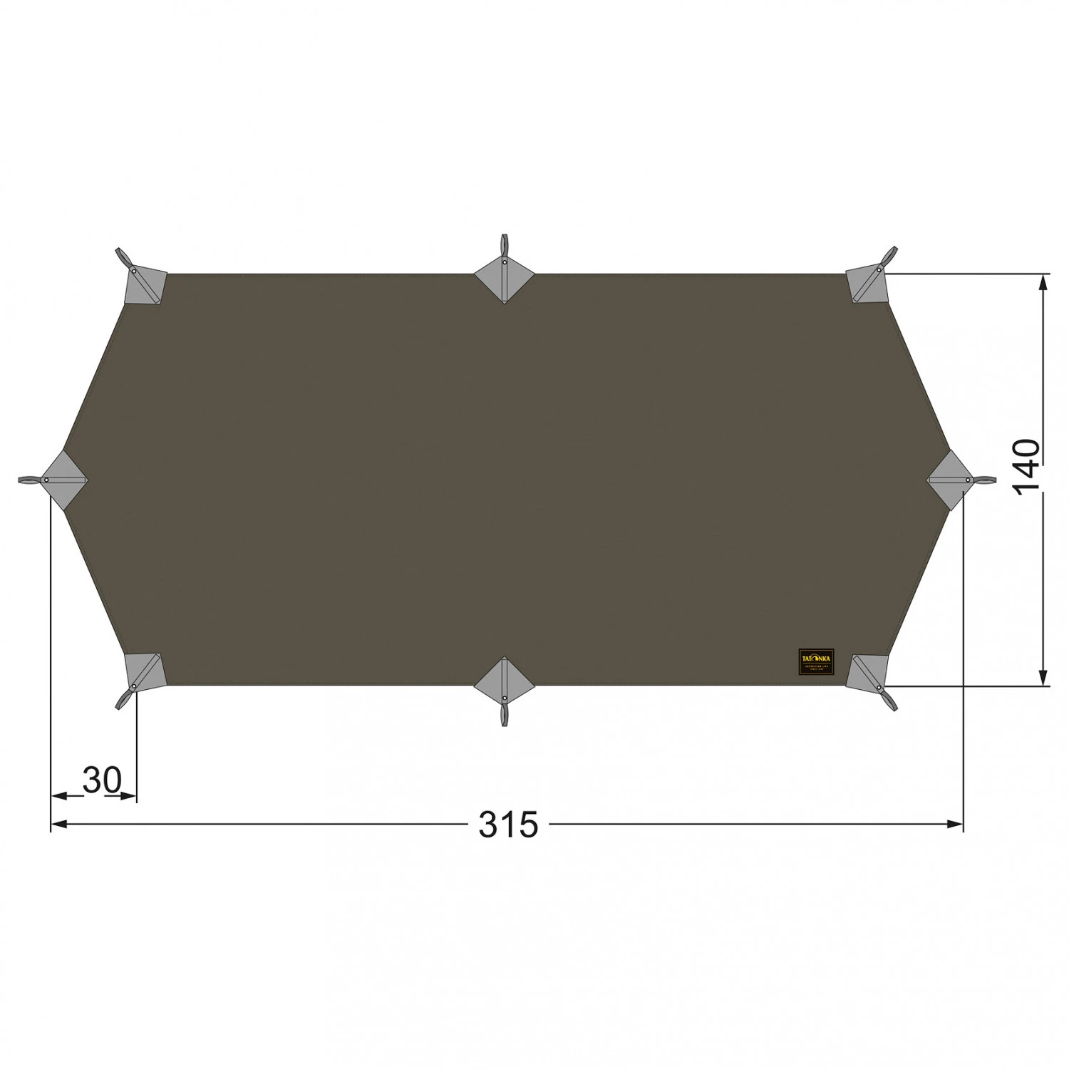 Tatonka - Tarp Wing 1 LT - Tarp 2 Tatonka - Tarp Wing 1 LT - Tarp - Image 2