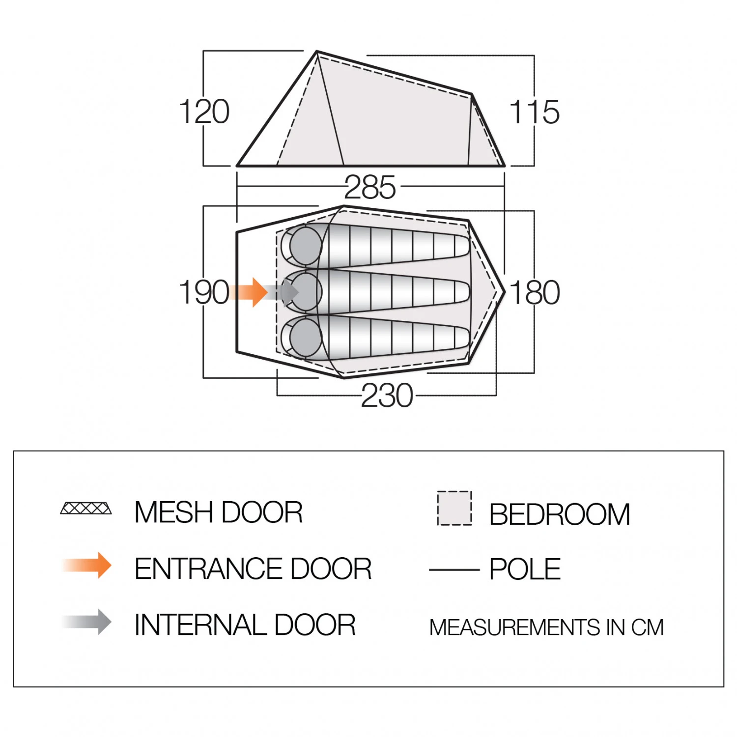 Vango - Soul 300 - 3-person Tent 2 Vango - Soul 300 - 3-person Tent - Image 2