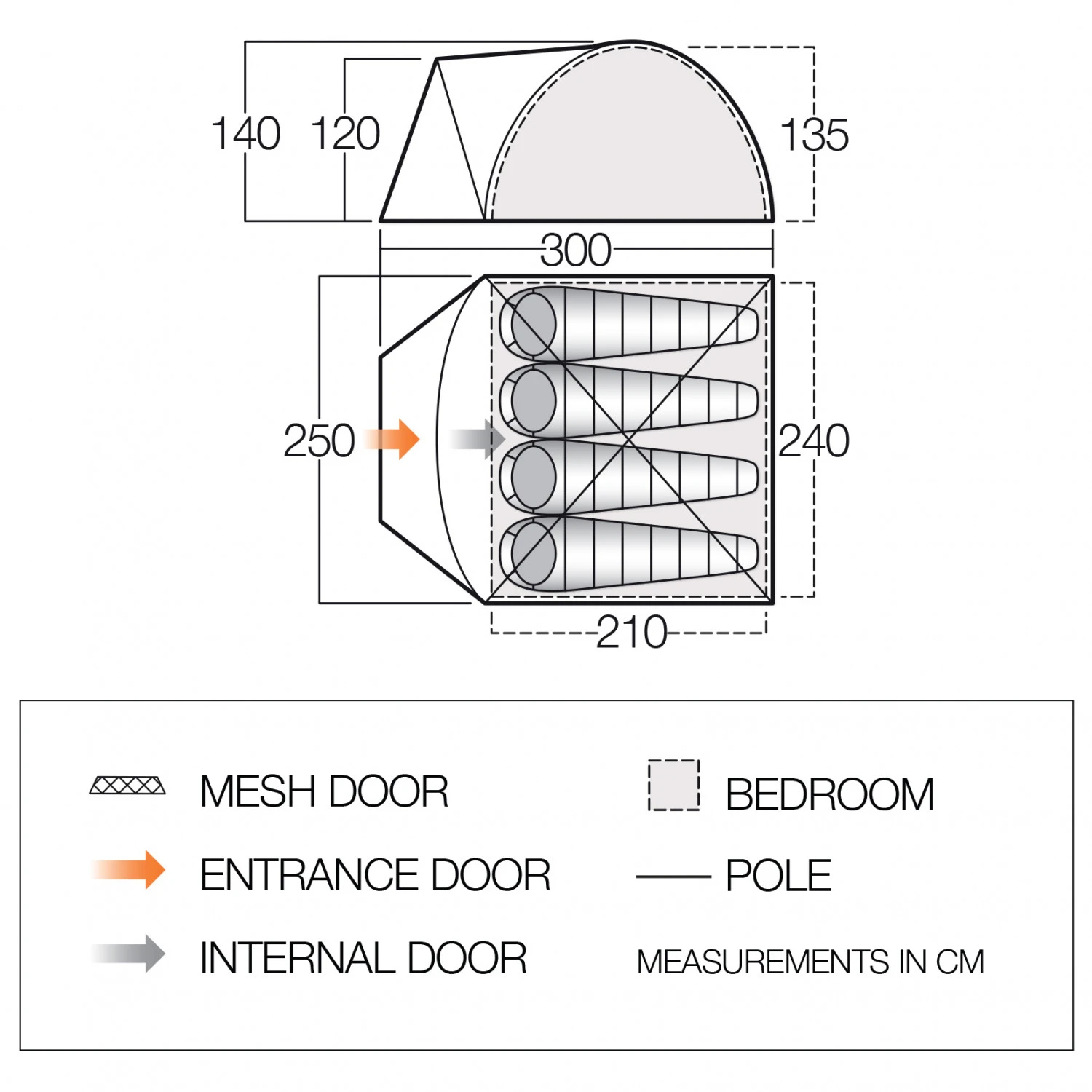 Vango - Tay 400 - 4-person Tent 2 Vango - Tay 400 - 4-person Tent - Image 2