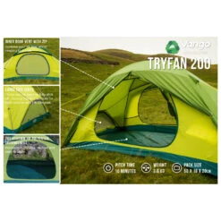 Vango - Tryfan 200 - 2-person Tent -Primus Store vango tryfan 200 2 person tent bf detail 3