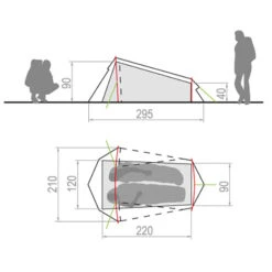 Vaude - Arco 1-2P - 1-person Tent -Primus Store vaude arco 1 2p 1 person tent detail 3