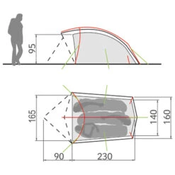 Vaude - Taurus 3P - 3-person Tent -Primus Store vaude taurus 3p 3 person tent detail 3